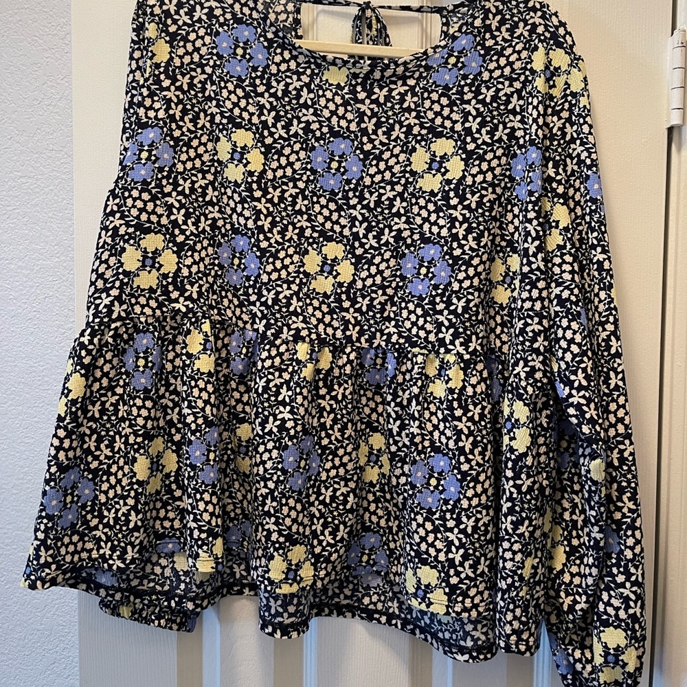 Gauze peasant blouse